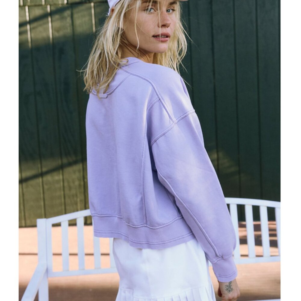 FP Movement Intercept Pullover in Washed Lilac - Picture 2 of 3